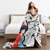 Ranma 12 Saotome Pig Girls Blankets Soft Warm Flannel Throw Blanket Plush for Bed Living Room Picnic Travel Home Couch
