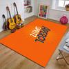 Aperol Spritz Polyester Carpet, Soft Indoor Mat for Office Chair, Living Room, Computer Desk - Decorative Home Office Rug Design