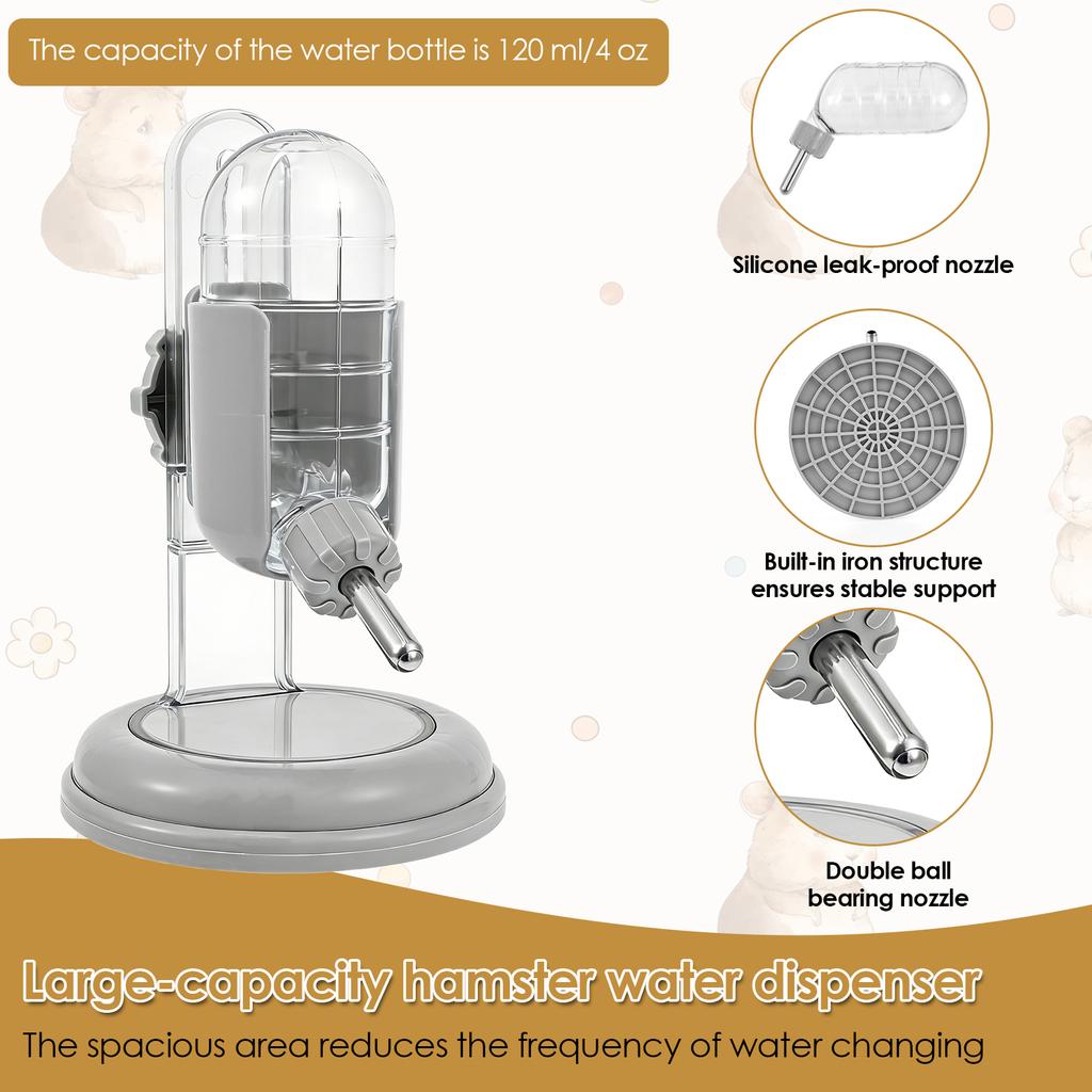 Hamster Drinking Bottle Rabbit Guinea Pig Squirrel Cage Water Bottle Dispenser Small Pet Animals Feeder Supplies