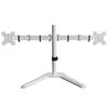 HILLPORT 10-32 Inch Dual Screen Monitor Arm Stand with Tilt & Rotate Function, Desktop Base PC Monitor Mount, Support VESA DZ18