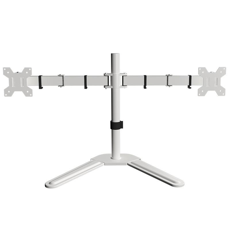 HILLPORT 10-32 Inch Dual Screen Monitor Arm Stand with Tilt & Rotate Function, Desktop Base PC Monitor Mount, Support VESA DZ18