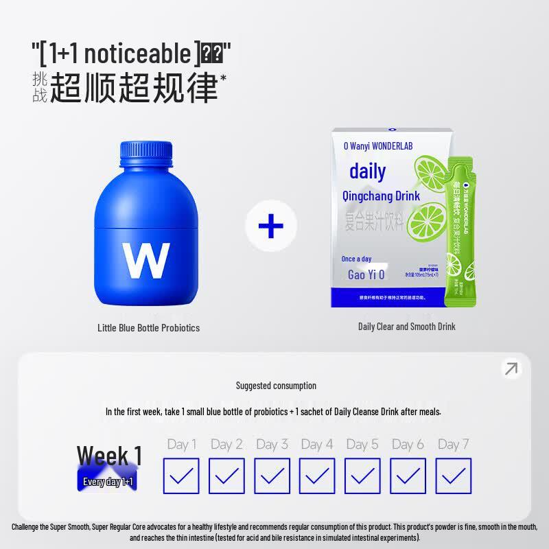 WonderLab Daily Probiotic Drink (80 Bottles)