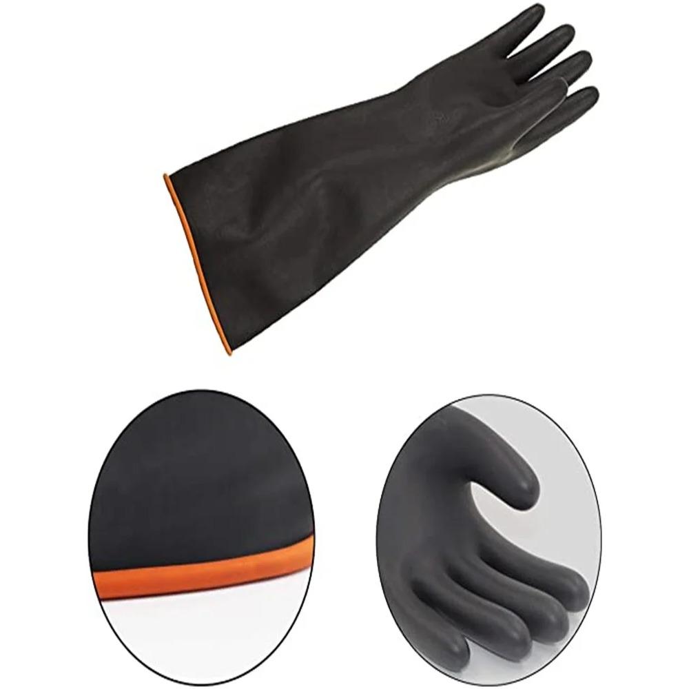 1pair  Cleaning Gloves Latex Fingers Crubbing Rubber Kitchen Dishwashing Kitchen Tools Washing Scrub Silicone Gloves Black New
