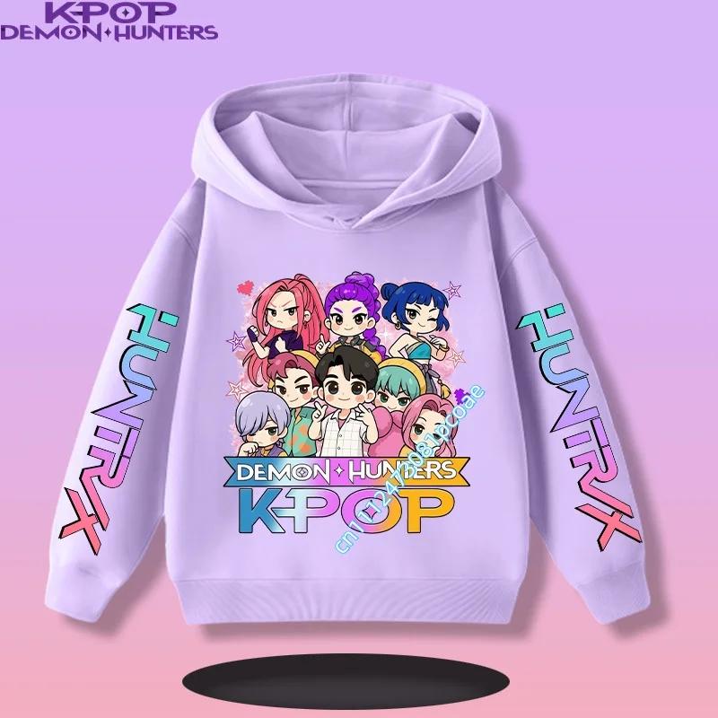 2026 New Fall and Winter New Cute Fashion Hoodie KPOP Demon Hunters Children s Sweatshirt Girls Clothes Girls Sweatshirt 100