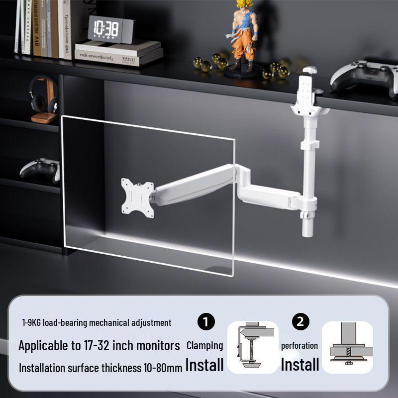 Dual Screen Laptop & Monitor Arm with Height Adjustability