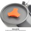 0.8/1.6L Camping Kettle Lightweight Water Kettle Aluminum Alloy Tea Kettle Multifunctional Coffee Pot for Fishing Mountaineering