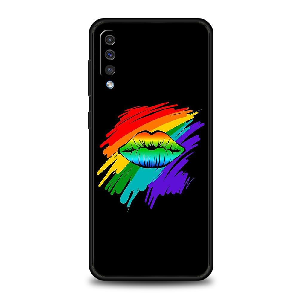 Gay Lesbian Rainbow Pride Phone Case for Samsung Galaxy A56 A36 A26 A16 A34 A24 A42 A22 A20 A12 A40 A30 A10 Soft TPU Cover Shell