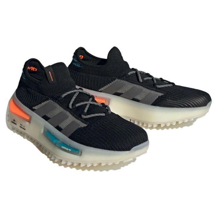 Adidas NMD_S1 Svart Teal Oransje Unisex Sneakers Core-Black Grey-Five Off-White FZ5706