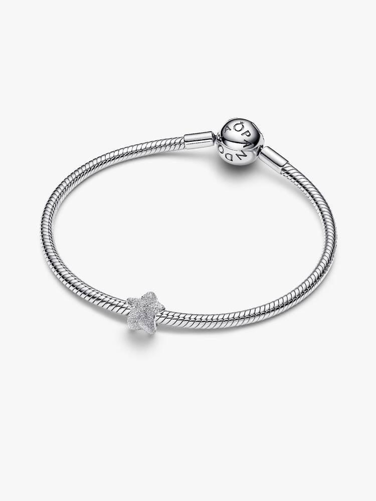 Pandora Textured Star Mini Charm – Sterling Silver – 794050C00