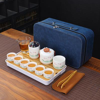 Jahr des Hasen Outdoor-Reise Kung Fu Tee-Set Kreatives Keramik Kuaike Komplettset Firmengeschäftsveranstaltungsgeschenke