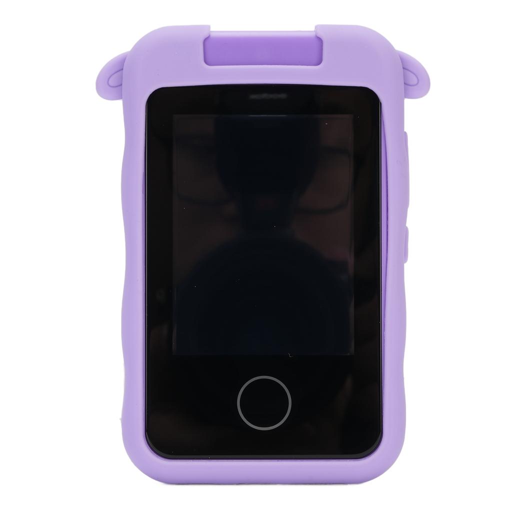 Touch Screen Cartoon Camera Toy 1080P HD 2.8in IPS 48MP Reversible Lens Support Games Music Purple Lamb Type