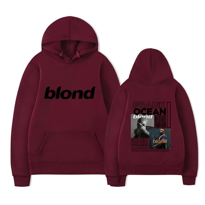 New blond Amazon autumn and winter new fleece urban casual hooded sweater