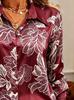 Fashionable women's printed shirt, with an elegant style and long-sleeved design. Suitable for daily wear as well as for dates.