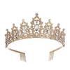 Bride's Crown Headwear  Alloy Rhinestone Hair Band Wedding Crown  Birthday Hair Accessory  Style Headband Accessory