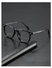 Anti Blue Light Glasses Men Business Square Myopia Prescription Eyeglasses for Women Large Frame Optical Eyewear