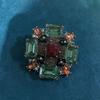 Broche Cuadrado Geométrico Retro Clásico para Abrigo de Mujer a la Moda, Accesorio de Broche, Ramillete