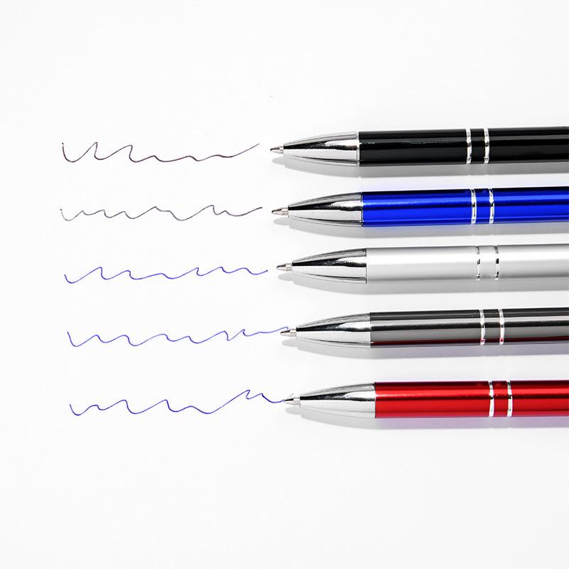 Customizable High-End Metal Ballpoint Pen with Logo and Retractable Neutral Core for Business & Signatures