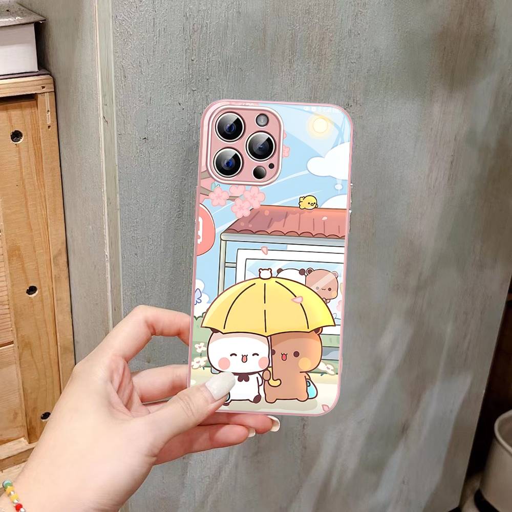 Cute Bubu Dudu Tempered Glass For Iphone 14 13 12 11 Pro Mini XS MAX 14Plus X XS XR Cover