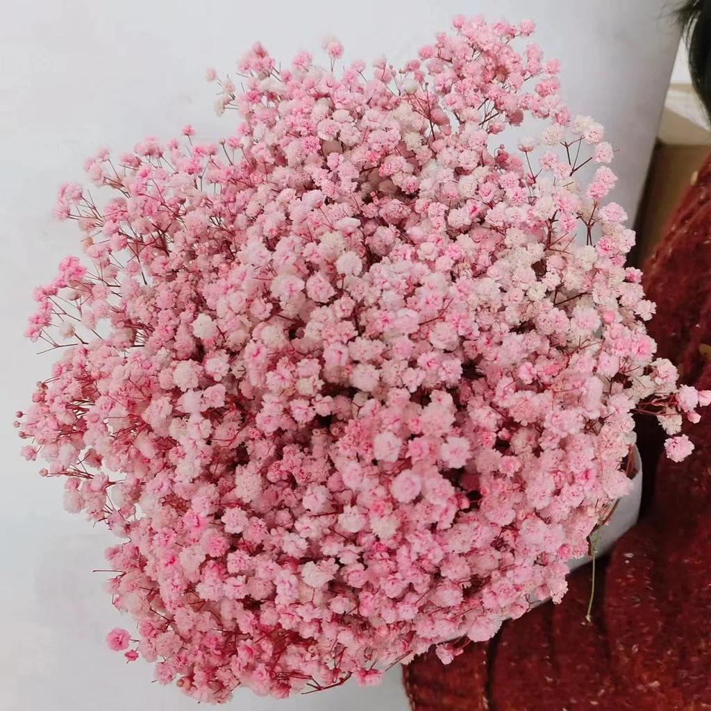 90g Dried Baby Breath Flower Bouquet Natural Dry Flowers Gypsophila Valentines Day Wedding Decoration Home Table Christmas Decor