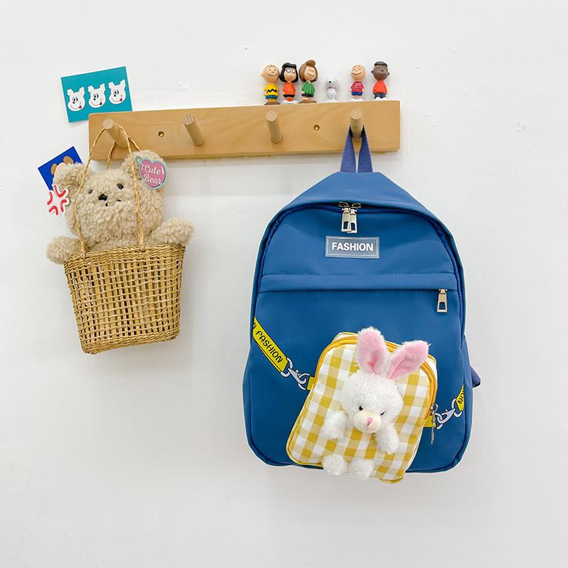 Cute Colorful Bunny Backpack For Kids Stylish Durable Oxford Fabric Preschool Bag