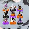 Halloween Party Decorations 10Pcs Set Pumpkin Bat Spider Web Design Table Centerpieces for Spooky Desk Display