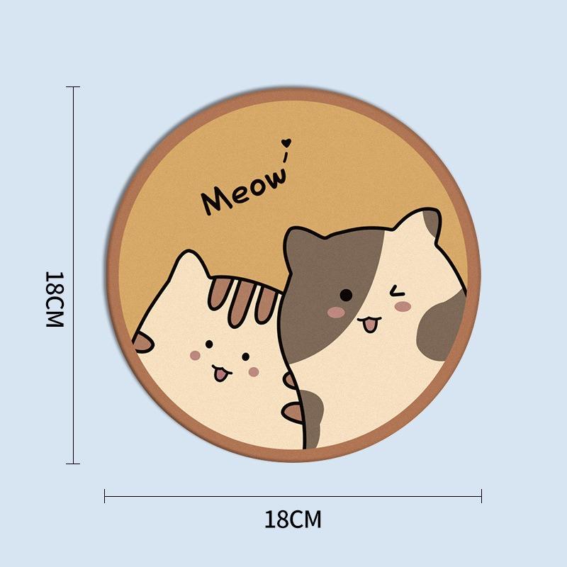 Household Upholstery Diatom Mud Cup Mat Ironing Place Mat Toiletries Mat Heat Absorbent Cup Mat