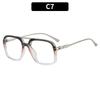 Stylish Women's Double-Bridge Blue-Light-Blocking Non-Prescription Glasses Frames for Street Style
