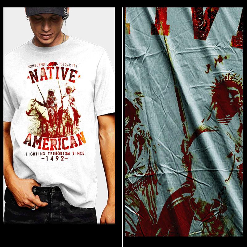 

Native American t-shirt American Indian Indigenous Nation Warrior Horseback tee 4XL