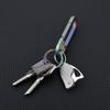 Keychain Pendant Mini Folding Cutter High Hardness Rust-resistant Portable Sharp Cutter Titanium Alloy Multi-purpose