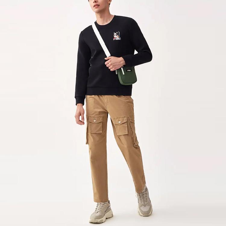 New FILA Sweatshirts Men's Black F61M148219FBK