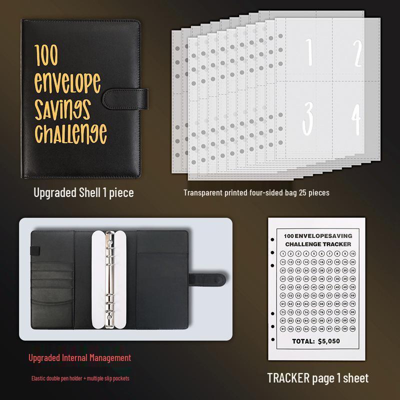 100-Day Cross-Border Savings Challenge Notebook for Couples