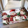 Weihnachtsbaum bedruckte Fußmatte rutschfeste Matte für Eingang Waschbecken kleiner Teppich saugfähige Fußmatte Türmatte weich und bequem