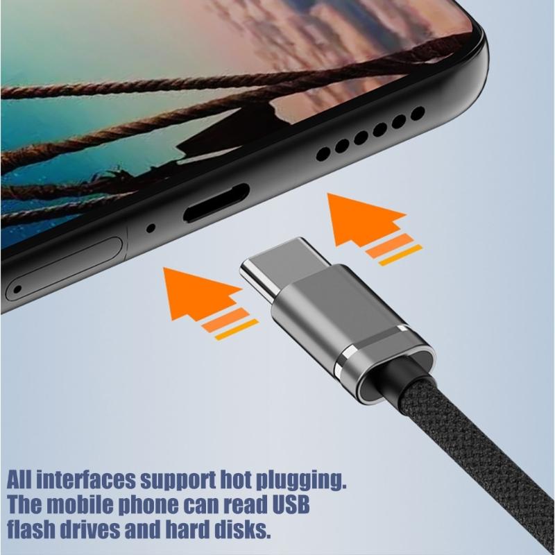 Portable USB C And USB A To TFSD Card Adapters Multiport Hubs Fast Data Transfer OTG For Laptop Tablets