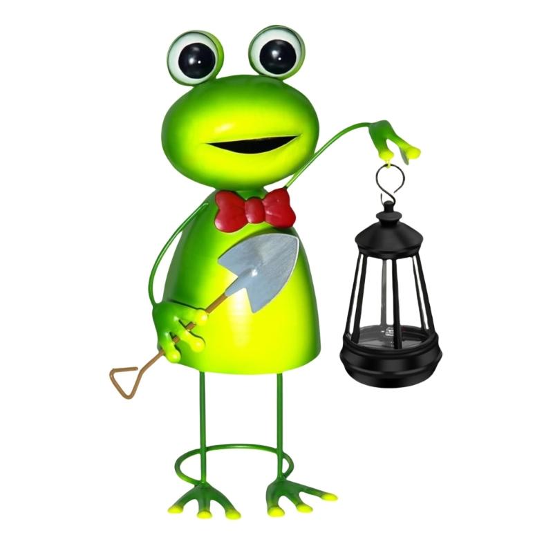 Garden Animal Statues Outdoor Decoration Iron Solar Light Outdoor Statue Led Garden Decoration Windproof Lamp Ornaments 1