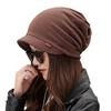 Trendy Women's Duckbill Beanie - Stylish Autumn/Winter Solid Color Hat with Short Brim