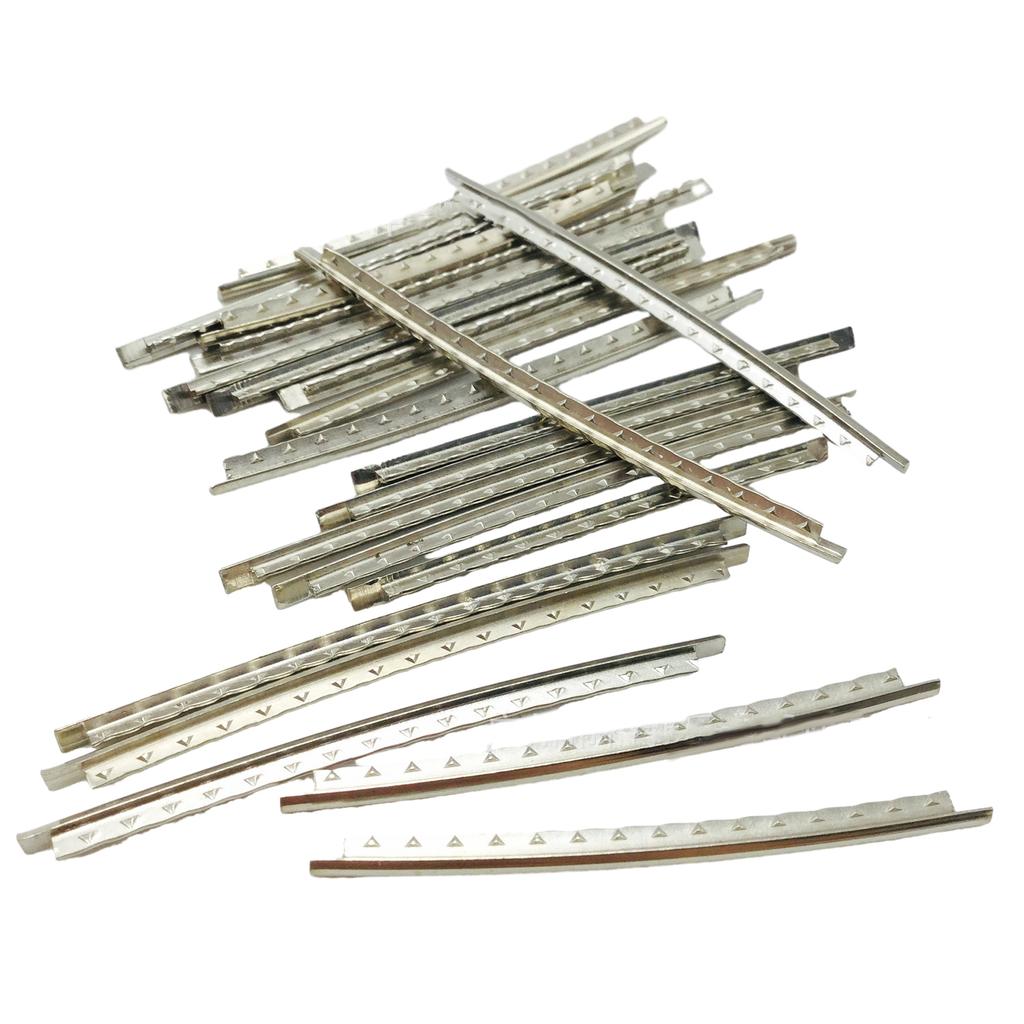 Pack of 24Pcs Silver Electric Guitar Fret Wire Guitar Fretboard 24 Fret 2.4/2.7/2.9mm for Guitar Fingerboard Replacement