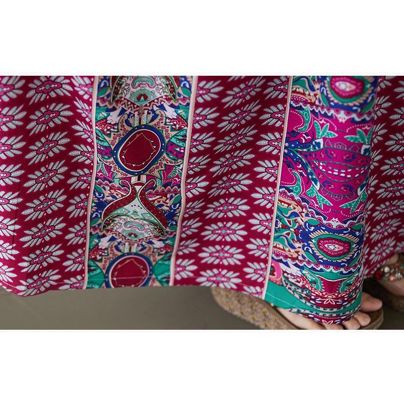 DIMANAF Übergröße Neu 2025 Damen Sommerkleid Basic Leinen Strand Casual Lang Mode Locker Vintage Kleid