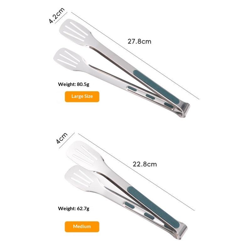 1pcs Stainless Steel Food Clip 304 Thickened Anti-scalding Steak Barbecue Baking Special Bread Food Kitchen Household Tools