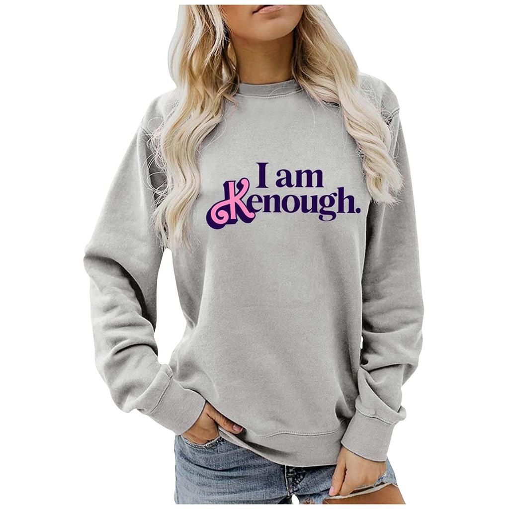 Bedrucktes Sweatshirt für Damen, langärmelig, Rundhalsausschnitt, lässig, bequem, locker, leichtes Damen-Sweatshirt