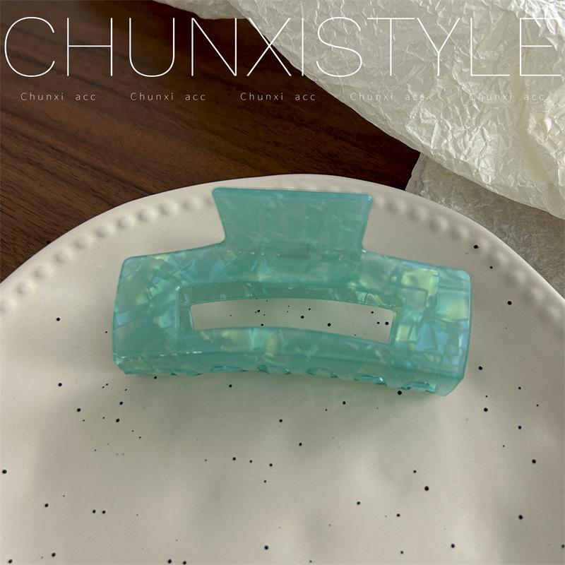 Large French Retro Mermaid Color Hairpin Shark Clip