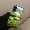 Grassland Scenery Exquisite Luxury High-end PhoneCase Glass PhoneCase for Samsung Galaxy S26 S25 S24 S23 S22 S21 FE,Ultra,Plus