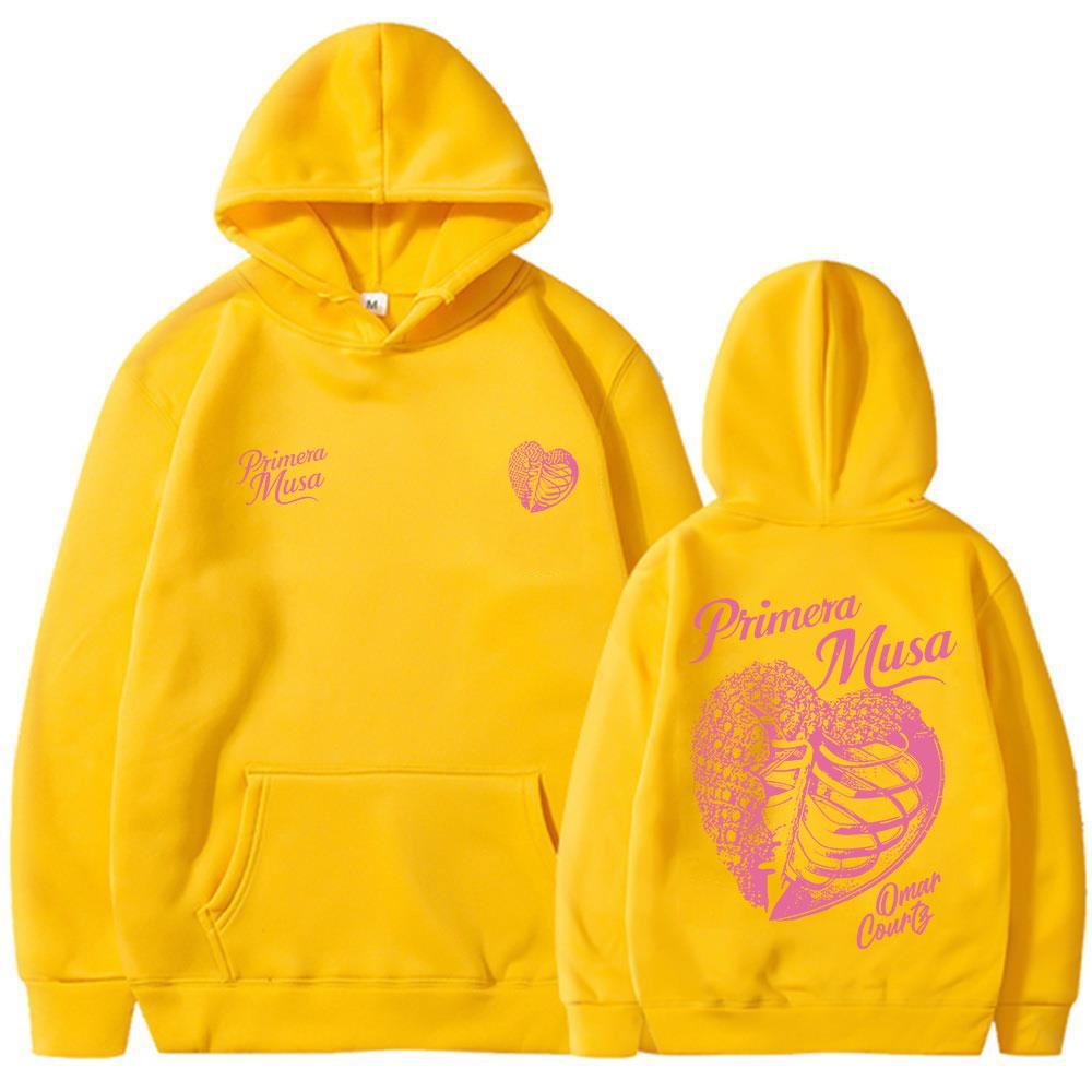 Omar Courtz Primera Musa Album Tour Merch Hoodies Men's Women Fashion Hooded Sweatshirts Fleece Oversized Pullovers Coat