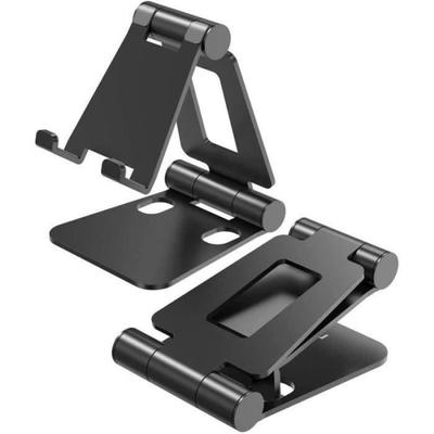 Supporto Telefono - WF - WF15053 - Alluminio - Regolabile - Scrivania - Nero