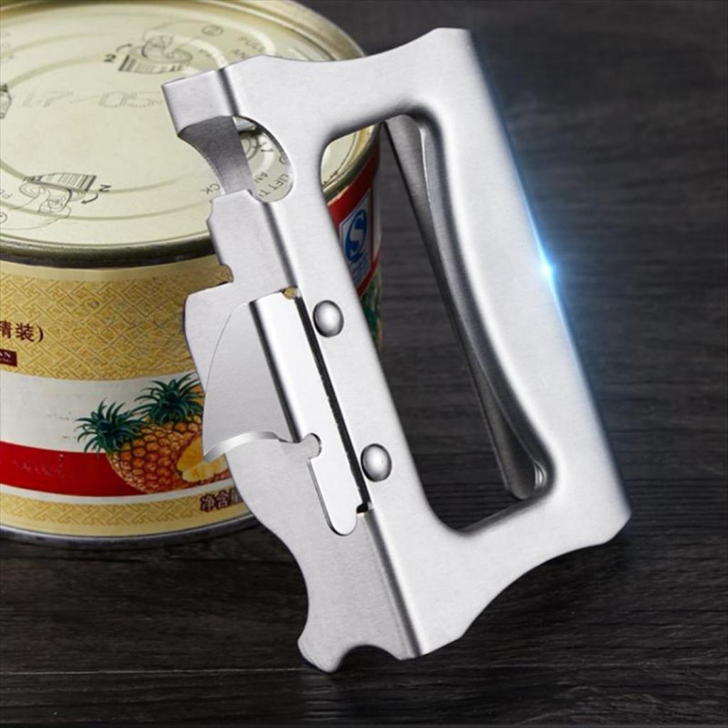 Multifunctional Stainless Steel Can Opener Beer Beverage Container Can Opener Household Simple Kitchen Accessories Gadgets