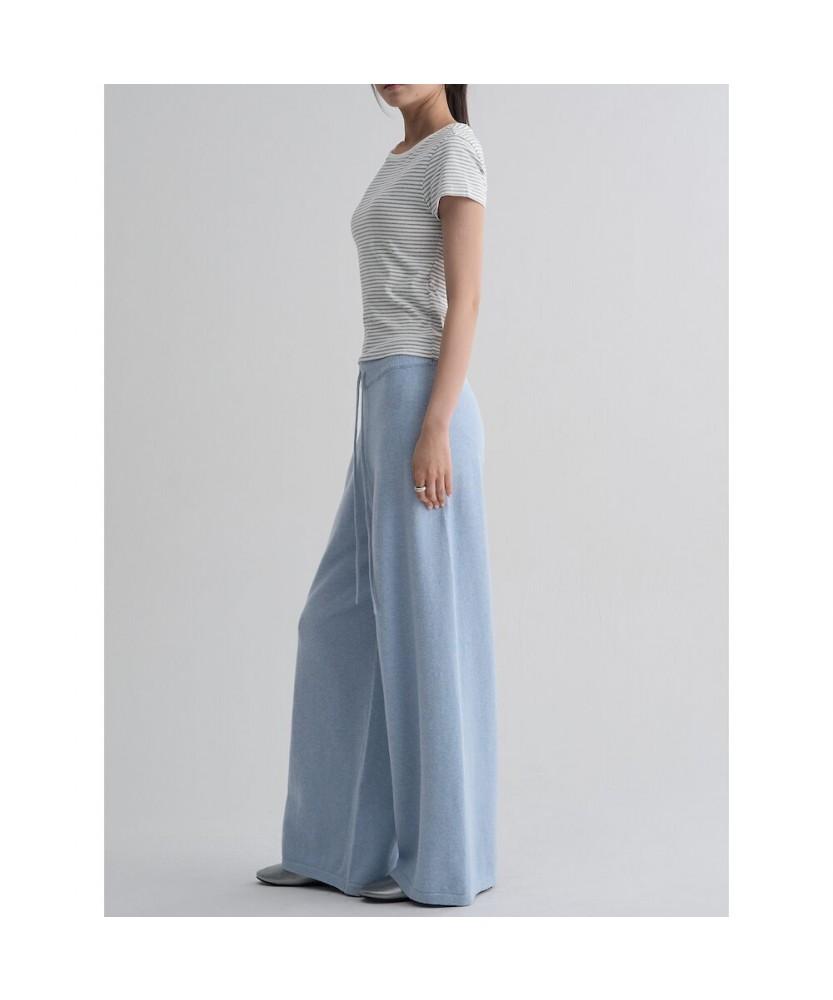 8SECONDS Wide Knit Pants Sky Blue