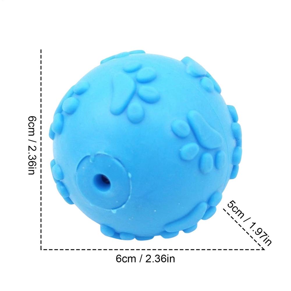 Puppy Chew Ball Pet Teething Training Squeaky Ball Dog Teething Toy for Home Apartment Garden Park Living Room Bedroom Garage