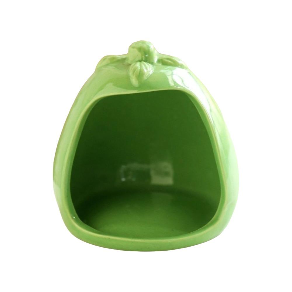 Mushroom Shaped Ceramic Hamster Hideout Cute Hamster Cooling House Indoor Habitat Pear Shaped