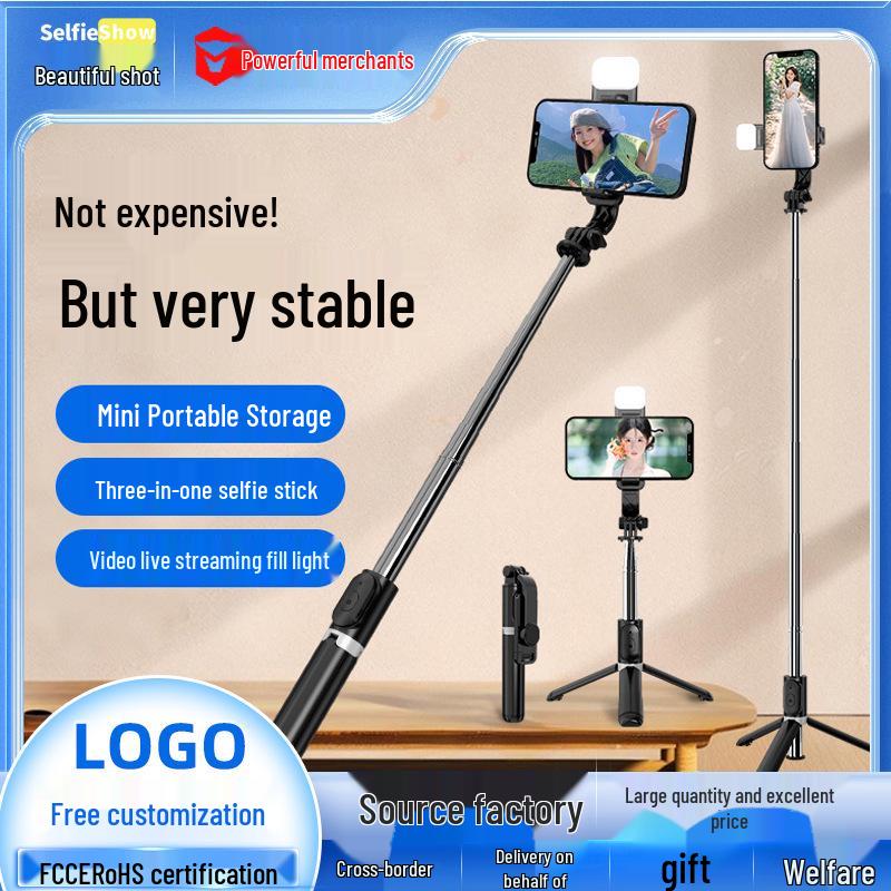 Portable Bluetooth Selfie Stick Tripod: Anti-Shake, Extendable, Travel-Ready Phone Holder
