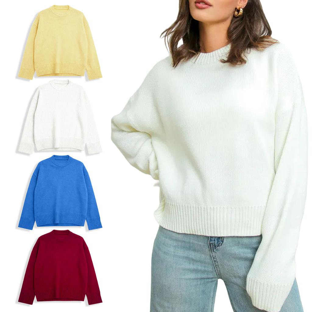 Women's Turtleneck Sweater Long Sleeve Chunky Knit Asymmetrical Hem Fashion And Winter Style
