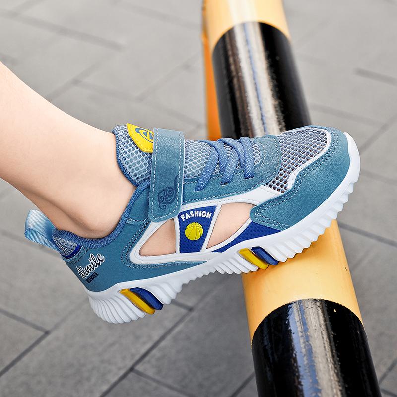 

Детская противоскользящая износостойкая модная спортивная обувь с низким верхом на открытом воздухе, повседневная обувь и кроссовки 38 джинсовый синий